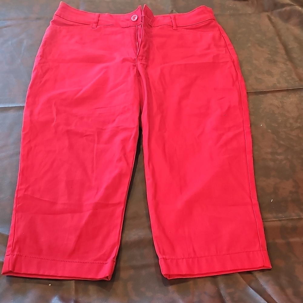 N Red Capri Jeans Sz 12